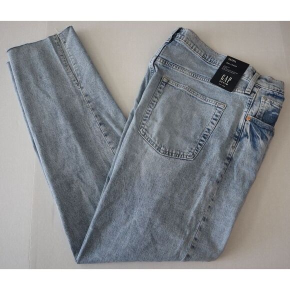 GAP Denim 593220 Women's Sz 12/31 L Light Wash '90s Mid-Rise Loose Fit Jeans - Picture 9 of 10